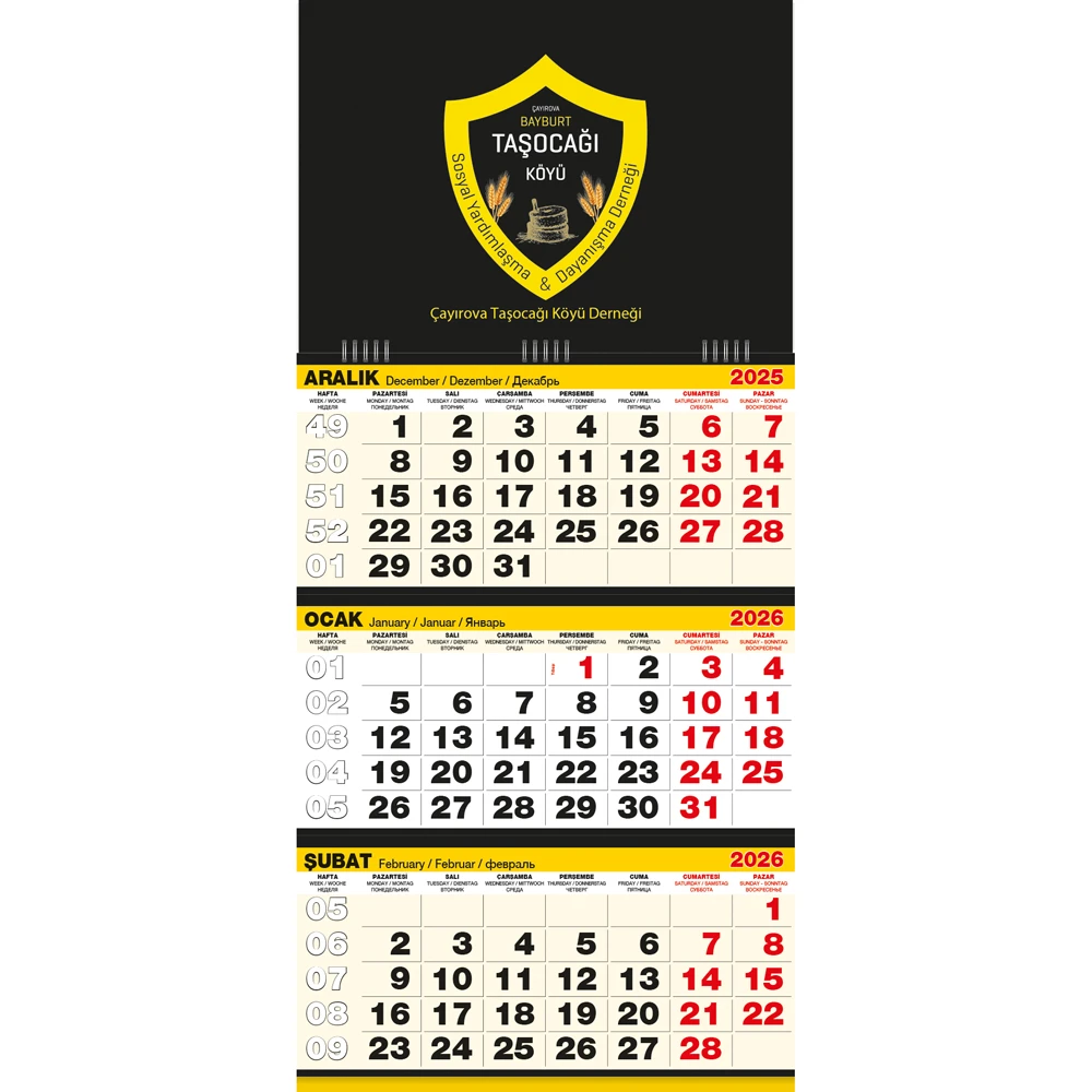 GMC-07 Büyük Boy Gemici Takvim